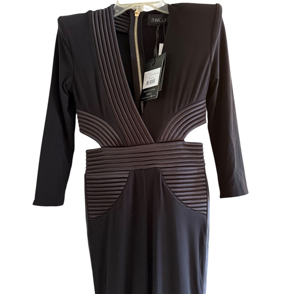 ZHIVAGO Go Your Own Way Flare Jumpsuit Black 2 NWT - Picture 7 of 11